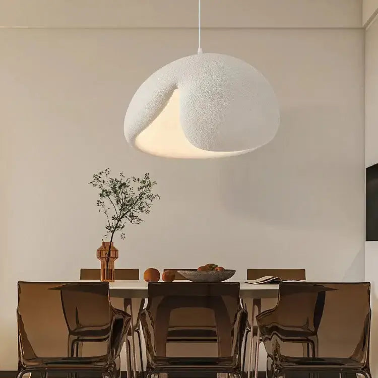 Black Wabi-Sabi Pendant Light with Sculptural Shade β Modern Ceiling Light