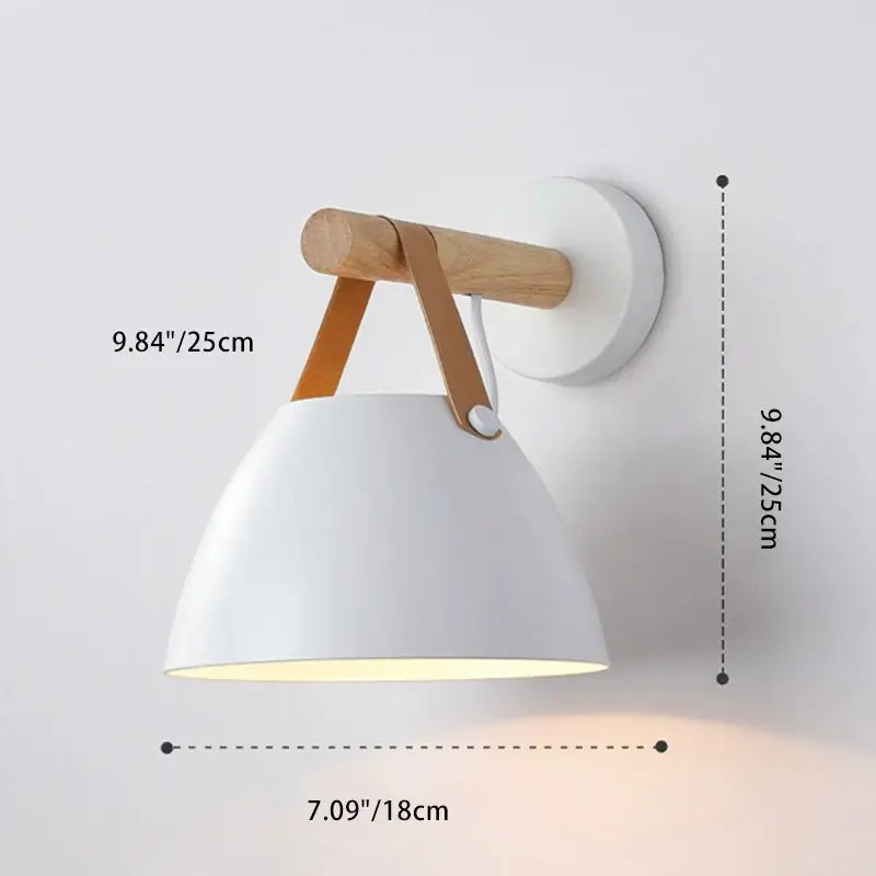 Nordic Bowl Wall Lamp | Iron, Touch Switch