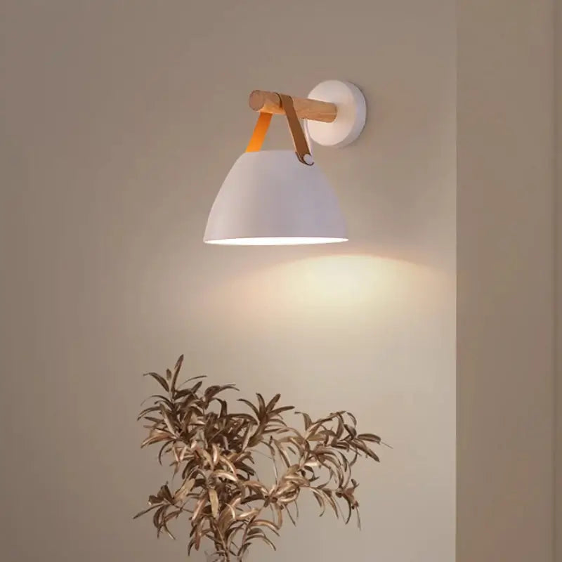 Nordic Bowl Wall Lamp | Iron, Touch Switch