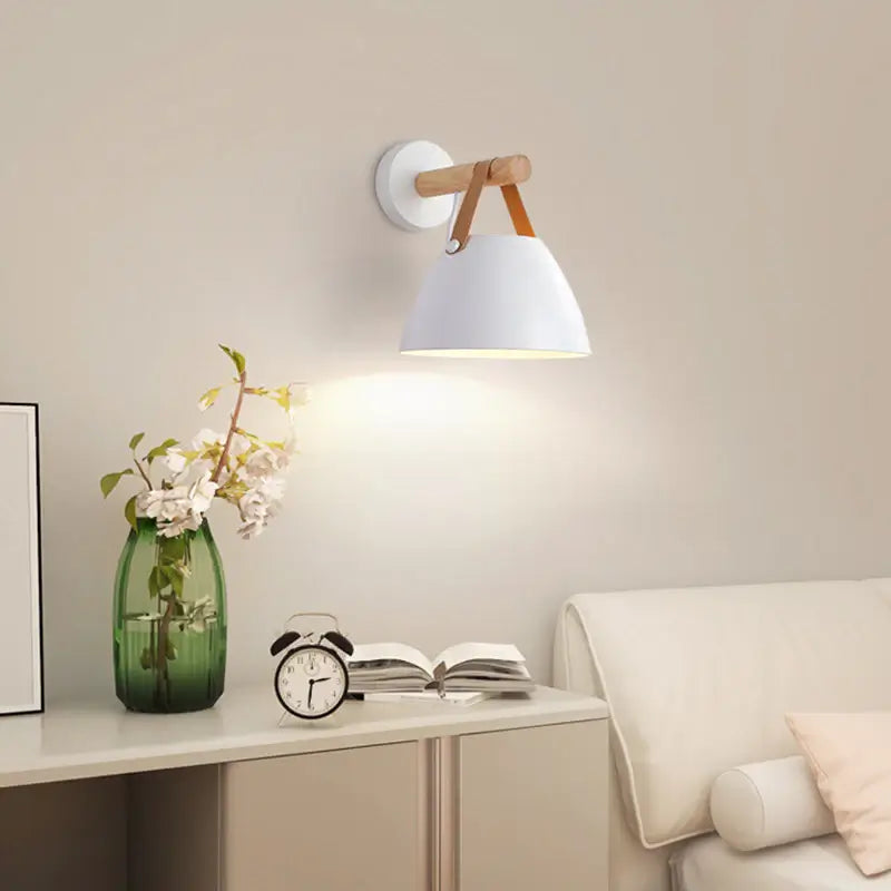 Nordic Bowl Wall Lamp | Iron, Touch Switch