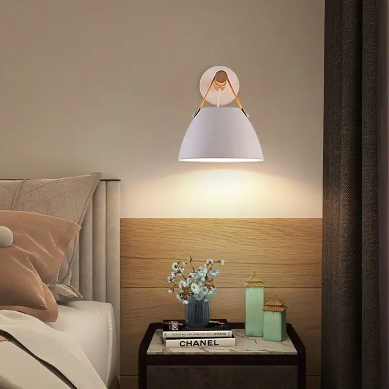 Nordic Bowl Wall Lamp | Iron, Touch Switch