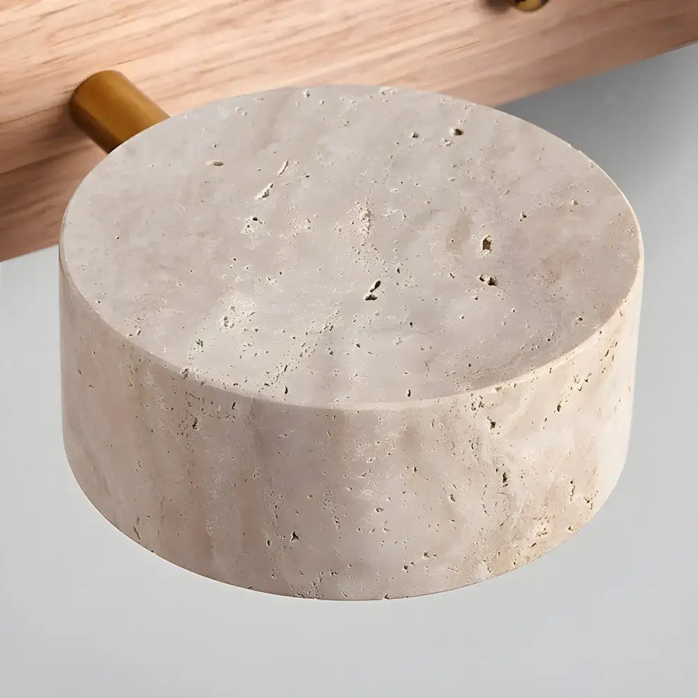 Travertine Duo Wall Light – Modern Natural Stone Up & Down Sconce