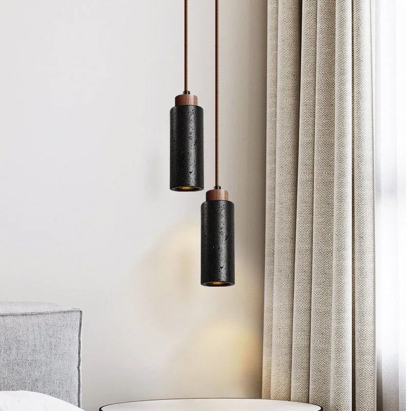 Japanische Stein Pendelleuchte E27 – Minimalistische Nordic Hängeleuchte