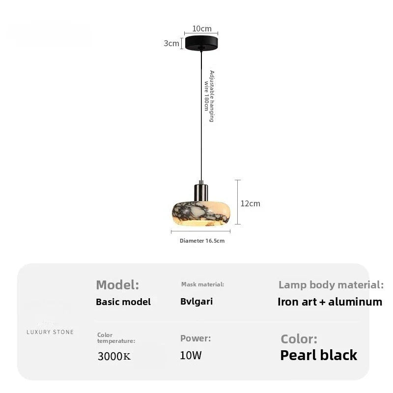 2026 New Italian Light Luxury Pendant Lamp, Minimalist Bedside Hanging Light for Bedroom & Entryway Home Decoration