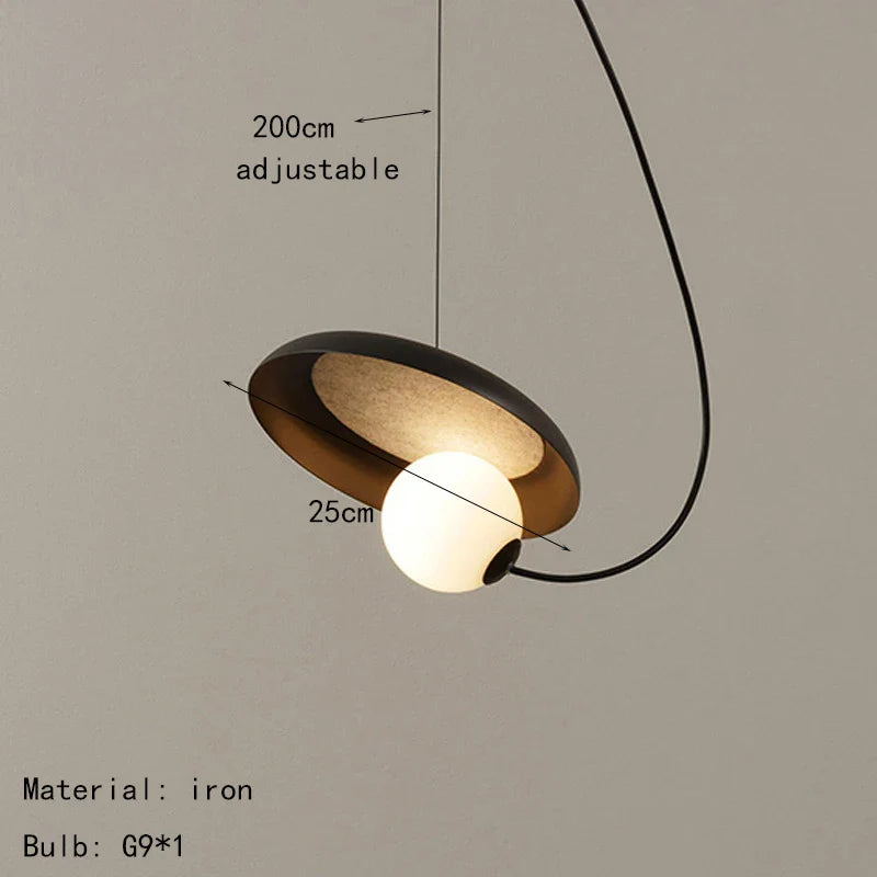 Modern Sculptural Pendant Light – Artistic Loop Design Hanging Lamp