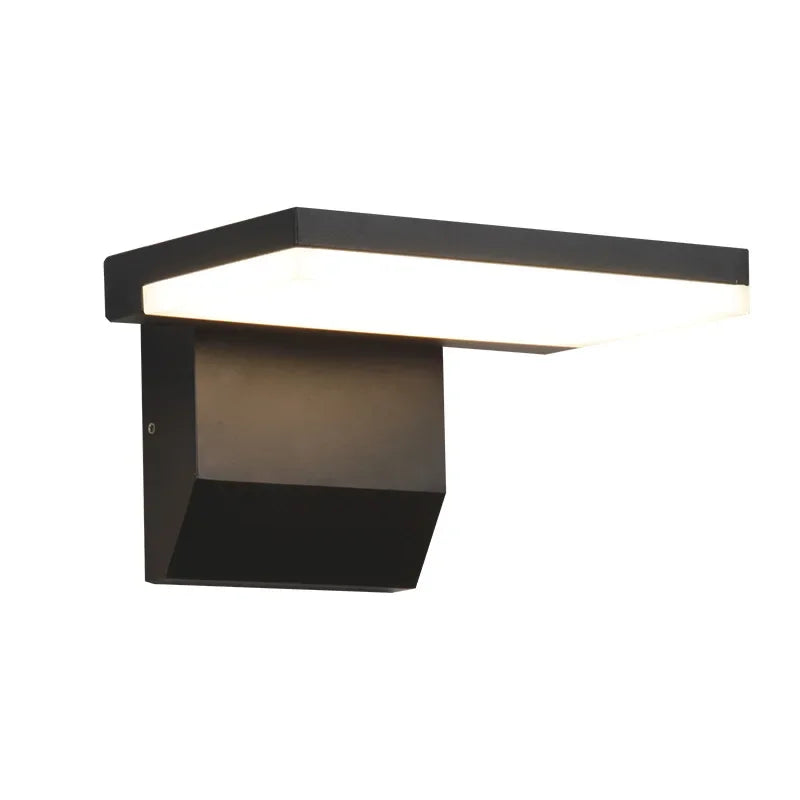 18W Motion Sensor Rotatable Outdoor Wall Lamp Waterproof Garden Courtyard Balcony Corridor Porch Light Villa Hotel Night Light