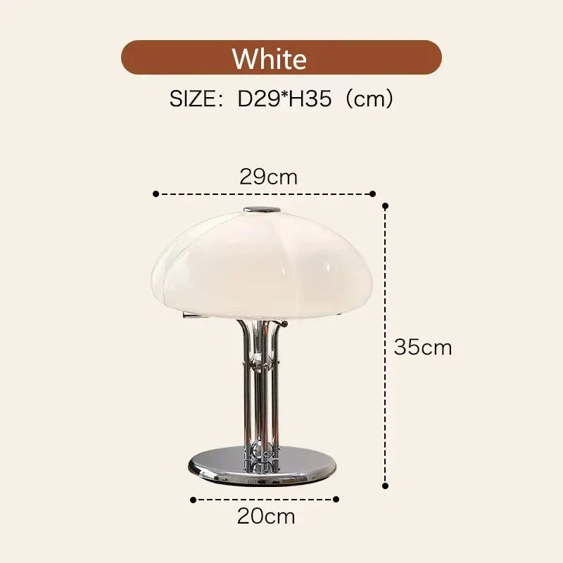 Nordic Creative Pumpkin LED Desk Lamp Bedroom Bedhead Study Middle Bauhaus Retro Luxury Designer Living Room Atmosphere Light
