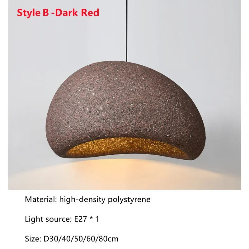Wabi-Sabi Pendant Light – Nordic Minimalist Hanging Lamp