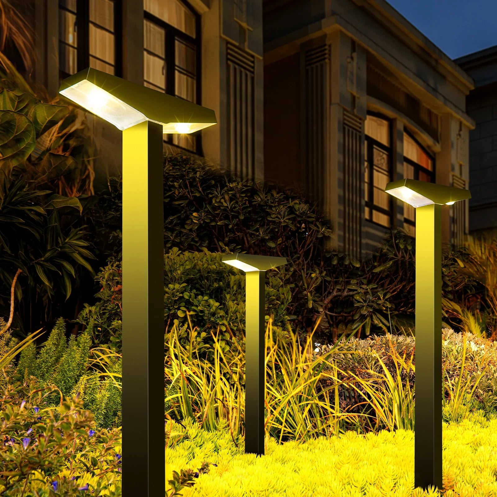 Modern Solar Garden Path Lights – Waterproof LED Outdoor Lawn Lamps