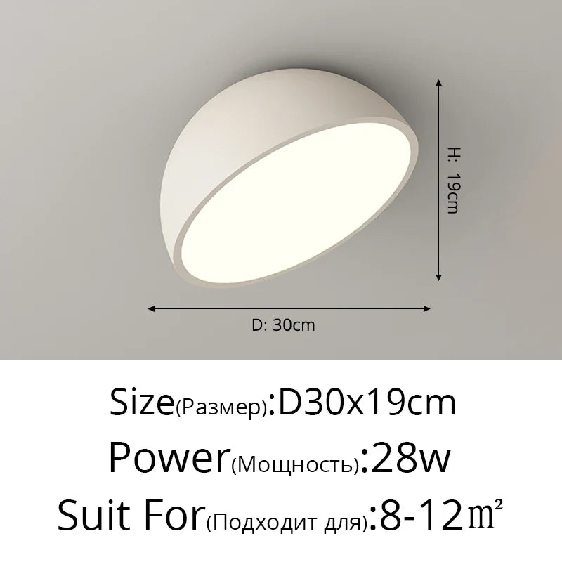 Walnut LED Ceiling Light Retro Full Spectrum Eye Protection Bedroom Lamp Entrance Foyer Corridor Lighting Fixture New Chandelier