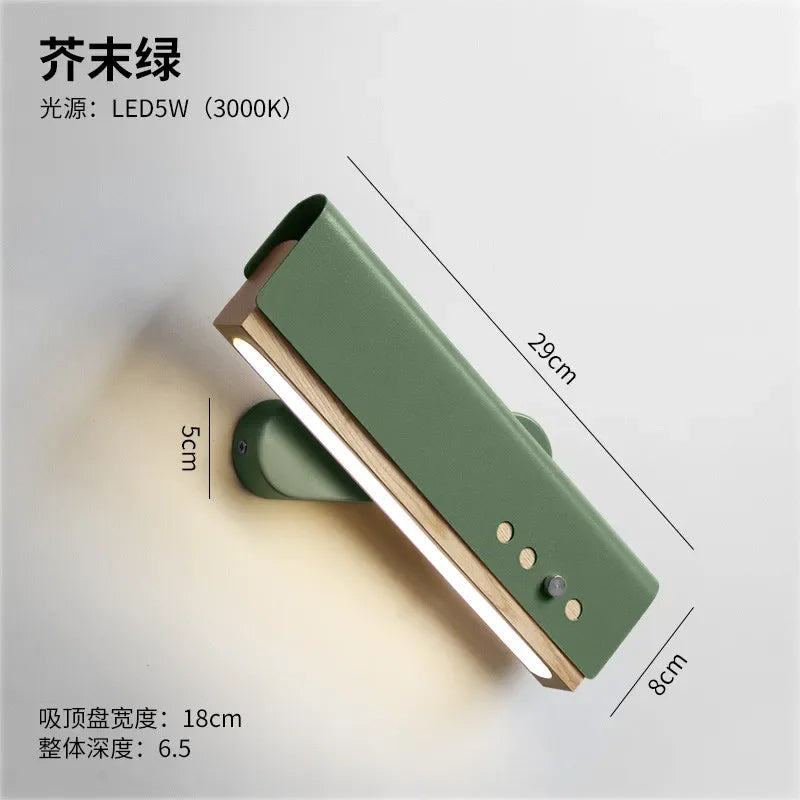Minimalist Rotatable Wall Lamp Sconces Simple Lamps Loft Living Room Art Deco Beside Lamp LED Wall Light Fixtures Mirror Lights