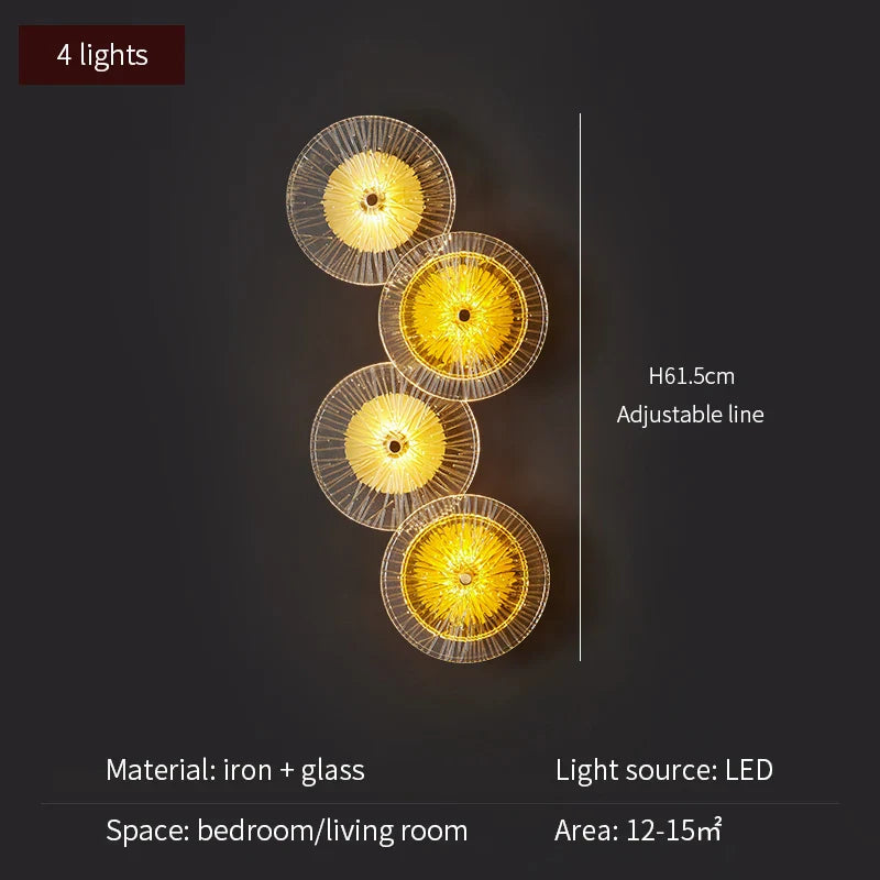 LED Glass Wall Mounted Light