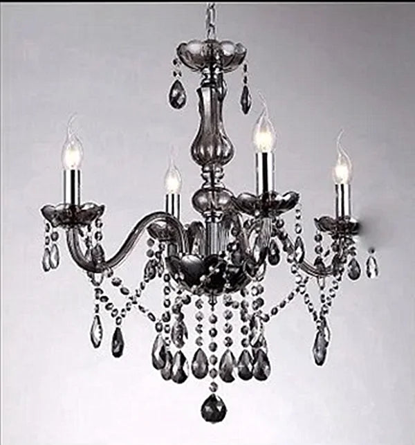 Modern K9 crystal chandeliers ceiling lights Black gray lustre crystal Living dinning room light ceiling indoor home furniture