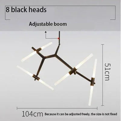 Nordic Satellite Chandelier – Modern Branch LED Ceiling Light Fixture