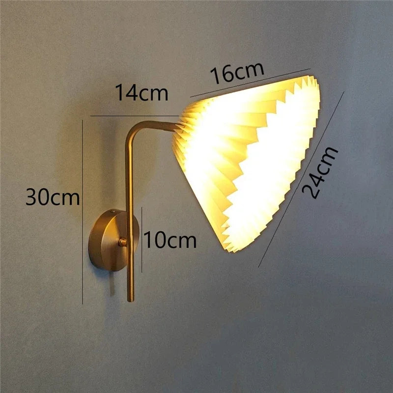 Nordic Bedroom Bedside Wall Lamps Golden Ones Rotatable LED Reading Wall Lamp Modern Minimalist Creative Adjustable Wall Lights
