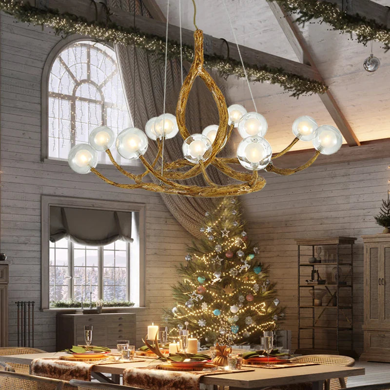 Modern Minimalist Tree Branch LED Chandelier Hotel Lobby Coffee Shop Clothing Store Restaurant Pendant Lamp Art Decor Lighting