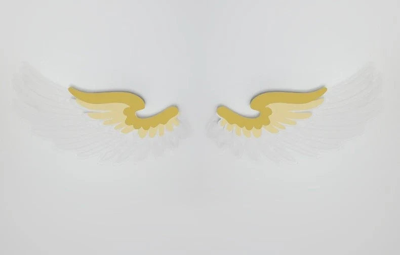 Angel Wings Wall Lamps Nordic Creative Personality RGB LED Wall Lamp for Living Room Bedroom Restaurant Bar Decoration Lighting
