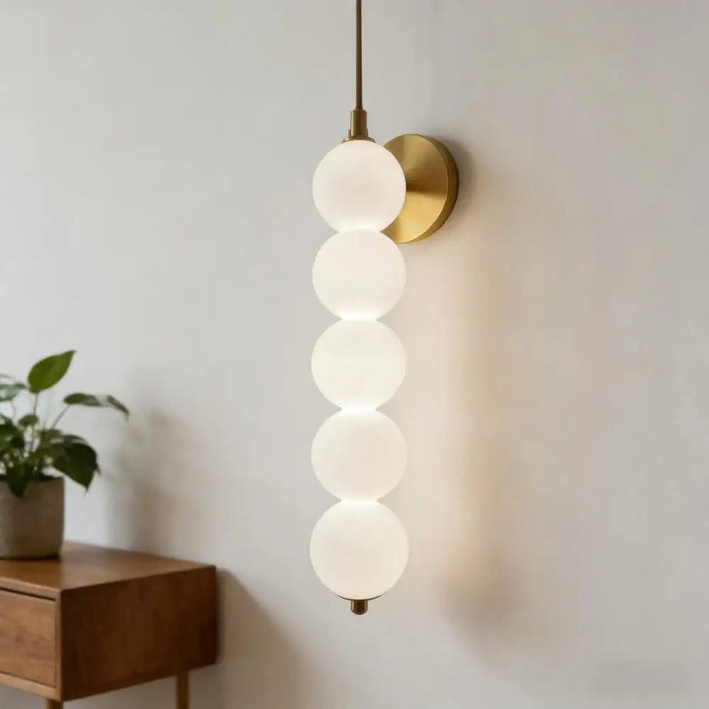 Nordic Modern Glass Bed Head Wall Lamp Minimalist Sconce for Bedroom Corridor Living Room Background Wall Decor