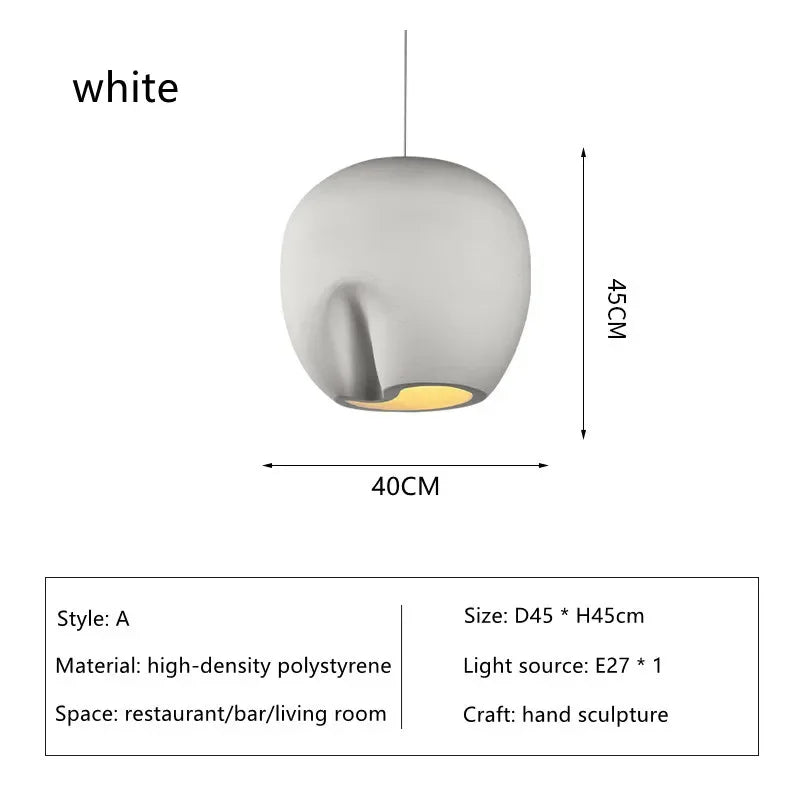 New Look Wabi-Sabi Art Pendant Lamp Lustre Restaurant Chandelier Homestay Decor Bedroom Loft Suspension Ceiling Light Fixture
