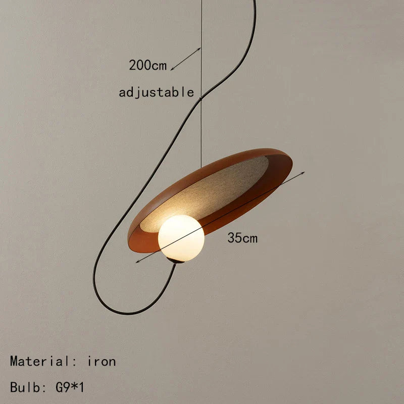 Modern Sculptural Pendant Light – Artistic Loop Design Hanging Lamp