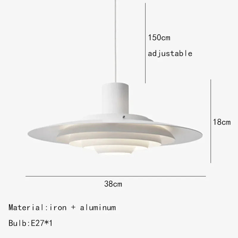Nordic Minimalist Aluminum LED Pendant Lamp Bar Counter Dining Room Bedroom Kitchen Designe Creative Chandelier Home Decor Light