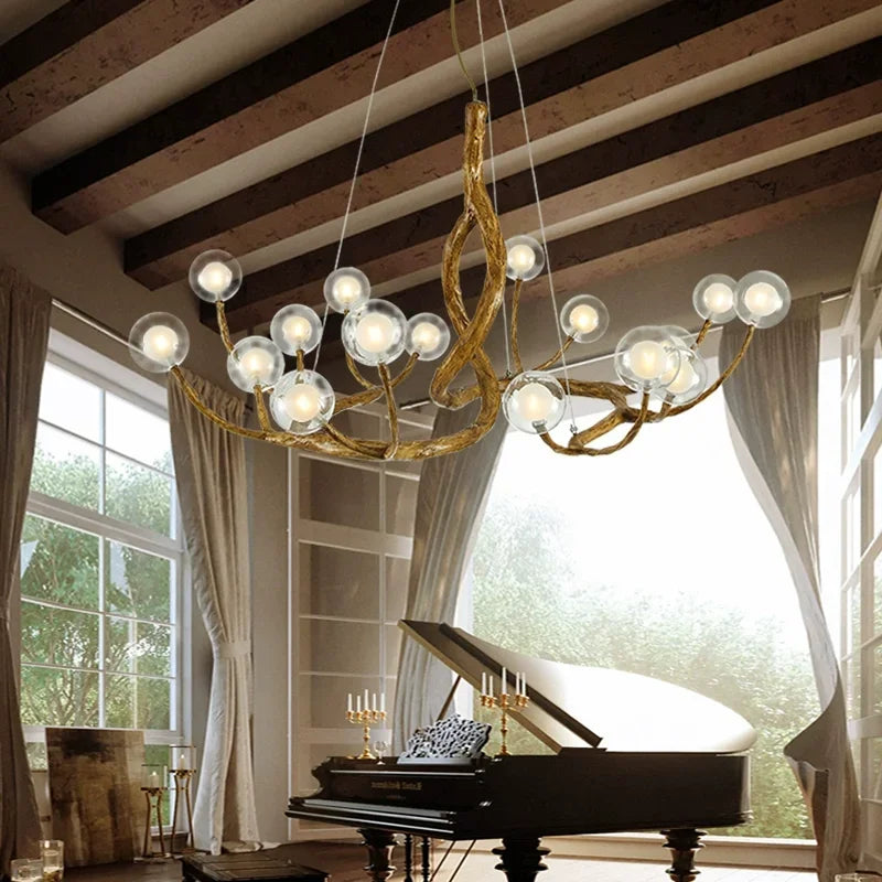 Modern Minimalist Tree Branch LED Chandelier Hotel Lobby Coffee Shop Clothing Store Restaurant Pendant Lamp Art Decor Lighting