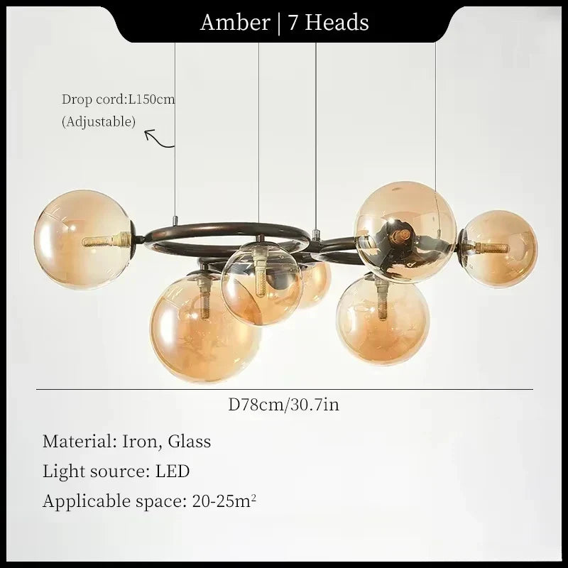 Moonlight lighting magic bean chandelier modern creative hanging lights living room dining room hanging lights home decoration