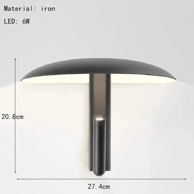 Modern Bedside Wall Lamp with Reading Light – Dual LED Wall Sconce