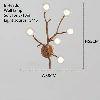 Modern Minimalist Tree Branch LED Chandelier Hotel Lobby Coffee Shop Clothing Store Restaurant Pendant Lamp Art Decor Lighting
