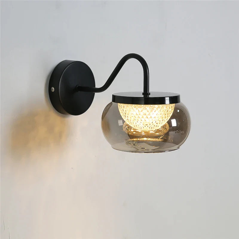 New Design Wall Lamp Living Room Eye Protection Lamps Modern Simple Atmosphere Lights Minimalist Bedroom Bedside Light Fixtures