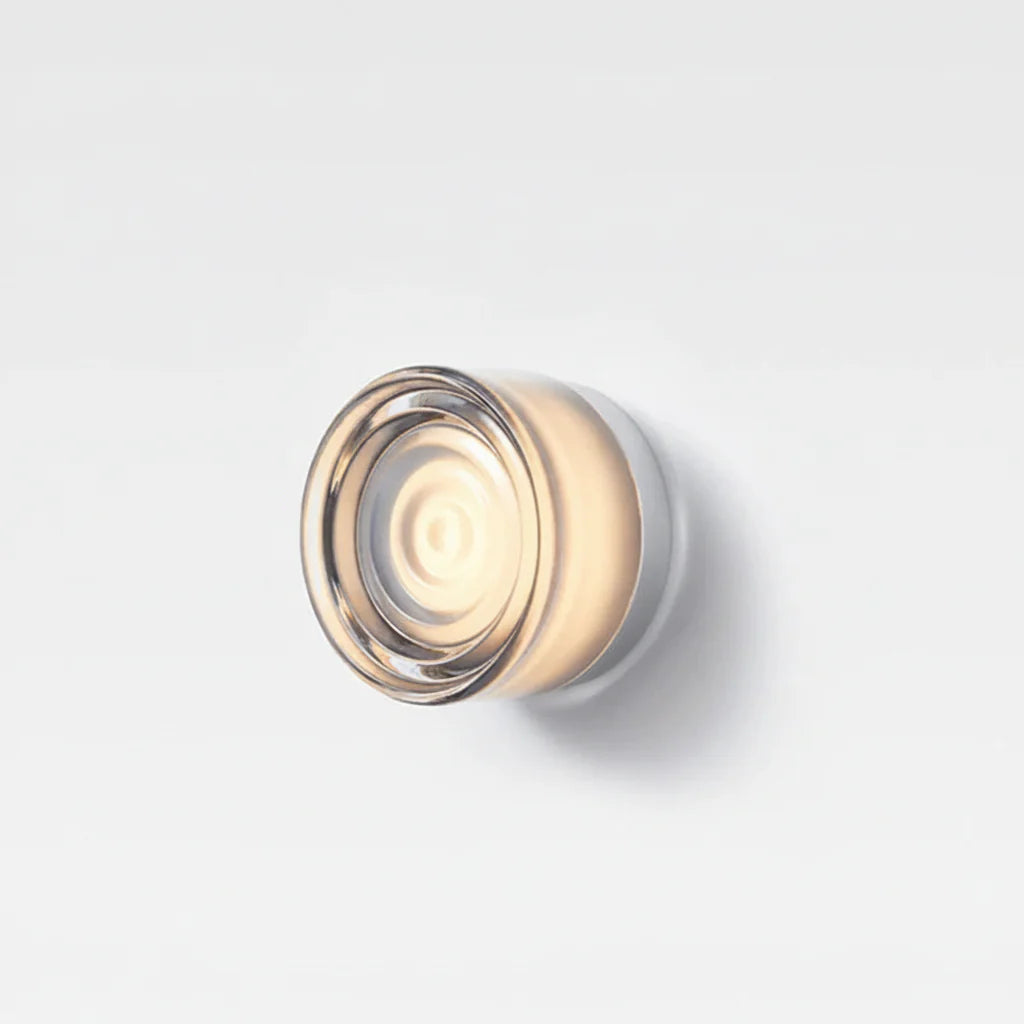 Modern Ribbed Glass Wall Light – Warm Ambient LED Wall Lamp