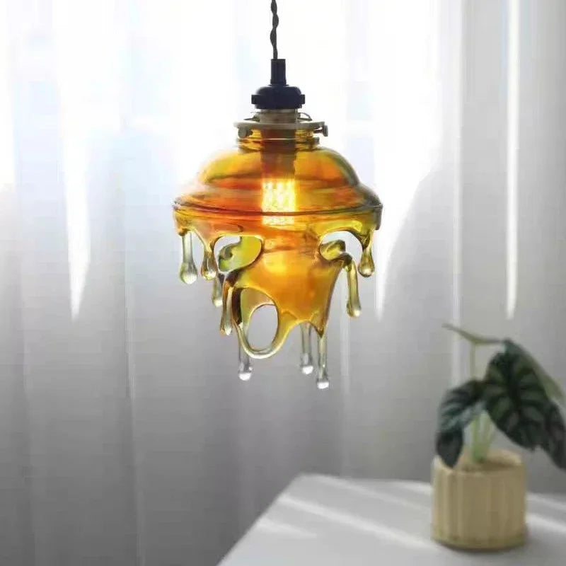Modern Creative Melting Candle Droplets LED Pendant Lamp Living Room Restaurant Bar Bedroom Designer Chandelier Art Decor Light