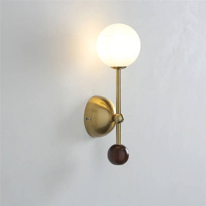 Wooden Glass Iron Art Wall Lamps Nordic Living Room Bedhead Corridor Balcony Decoration Lighting Fixtures Equipped with G9 Bulbs