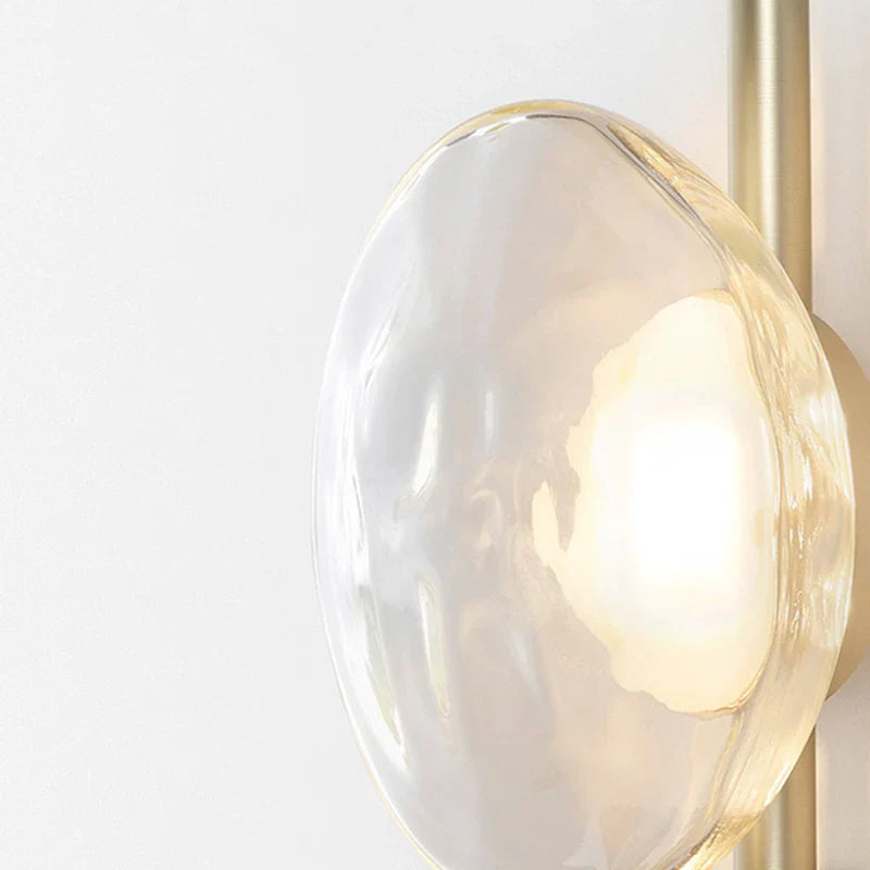 Modern Glass Disc Wall Light – Decorative LED Wall Sconce