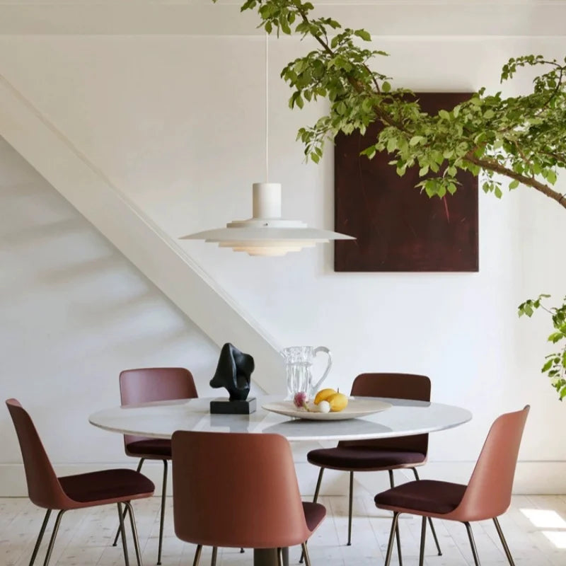 Nordic Minimalist Aluminum LED Pendant Lamp Bar Counter Dining Room Bedroom Kitchen Designe Creative Chandelier Home Decor Light