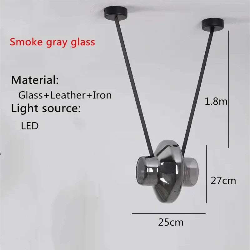 Italian Designer Glass Pendant Light – Modern Luxury LED Hanging Lamp