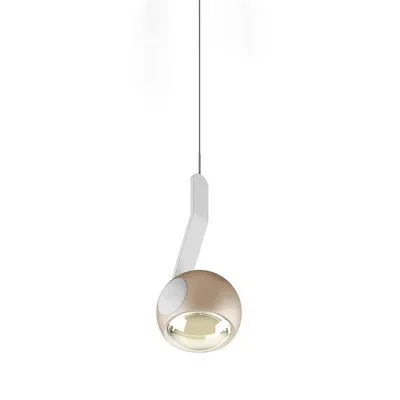 Modern Designer LED Pendant Lamp Living Room Bedroom Bedside Raised Lowered Rotating Round Adjustable Height Hanging Lighting