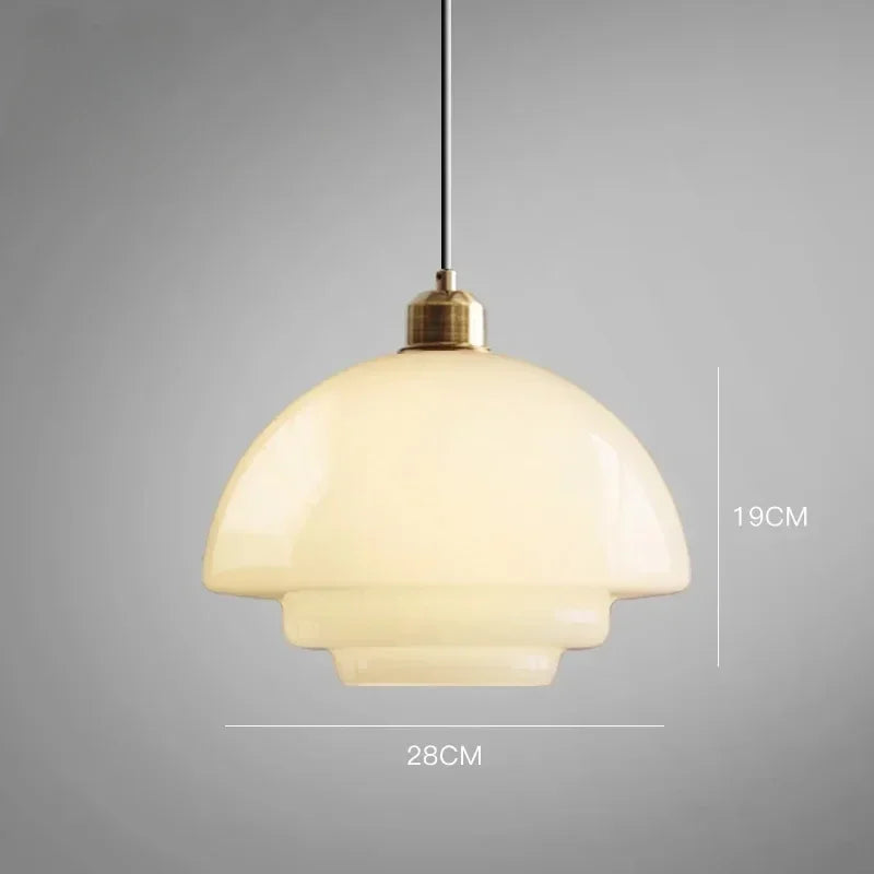 American Industrial Style Glass Pendant Light Restaurant Kitchen Island Chandelier Living Room LED E27 Art Decor Hanging Lamp