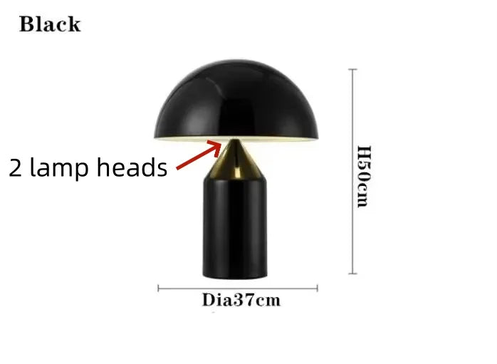 Nordic Creative Mushroom LED Desk Lamp Eye Protection Living Room Study Hotel Bedroom Bedlight Art Light Interior Decor Lighting
