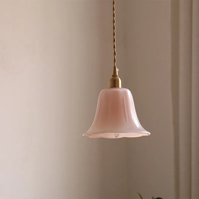 Nordic retro and simple glass chandelier, old Shanghai Republic of China bar counter restaurant bedroom bedside cafe chandelier