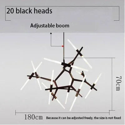 Nordic Satellite Chandelier – Modern Branch LED Ceiling Light Fixture