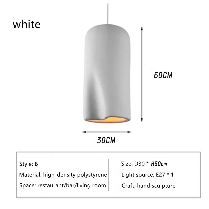 New Look Wabi-Sabi Art Pendant Lamp Lustre Restaurant Chandelier Homestay Decor Bedroom Loft Suspension Ceiling Light Fixture