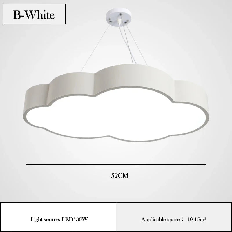 Italy Designer Cartoon Cloud Pendant Lamp Kindergarten Classroom Corridor Dance Room Chandelier Girls Boy Bedroom Decor Lighting