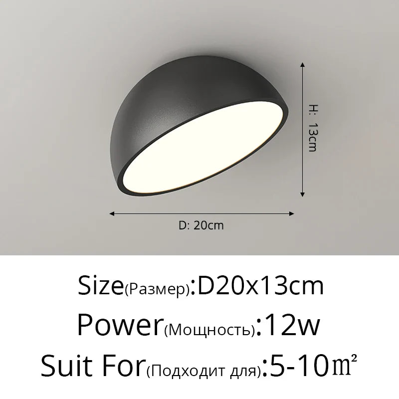 Walnut LED Ceiling Light Retro Full Spectrum Eye Protection Bedroom Lamp Entrance Foyer Corridor Lighting Fixture New Chandelier