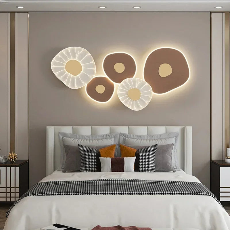 New Chinese Landscape Living Room LED Wall Lamp Modern Bedroom Headboard TV Background Staircase Corridor Decor Light Fixtures