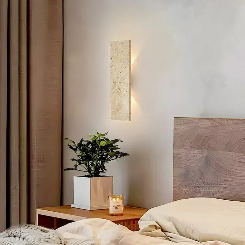 Outdoor Waterproof Wall Lamps Strip Natural stone Wall Lights LED Wall Lamp Bedroom Exterior Outdoor Lighting 110V 220V Fixtures