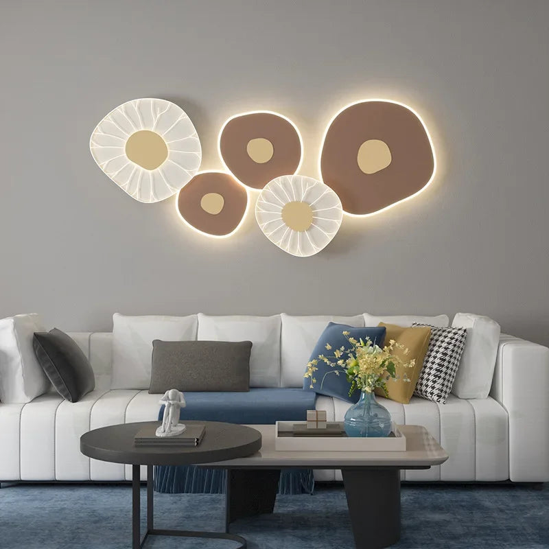 New Chinese Landscape Living Room LED Wall Lamp Modern Bedroom Headboard TV Background Staircase Corridor Decor Light Fixtures
