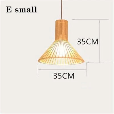 Hand-made Wooden Birdcage Pendant Lamp Netherlands Home Decoration E27 Suspension Light Indoor Led Lighting for Dining Room Bar
