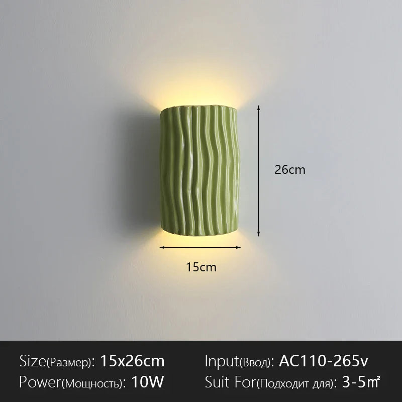 Modern Textured Wall Light – Up & Down LED Ambient Wall Lamp