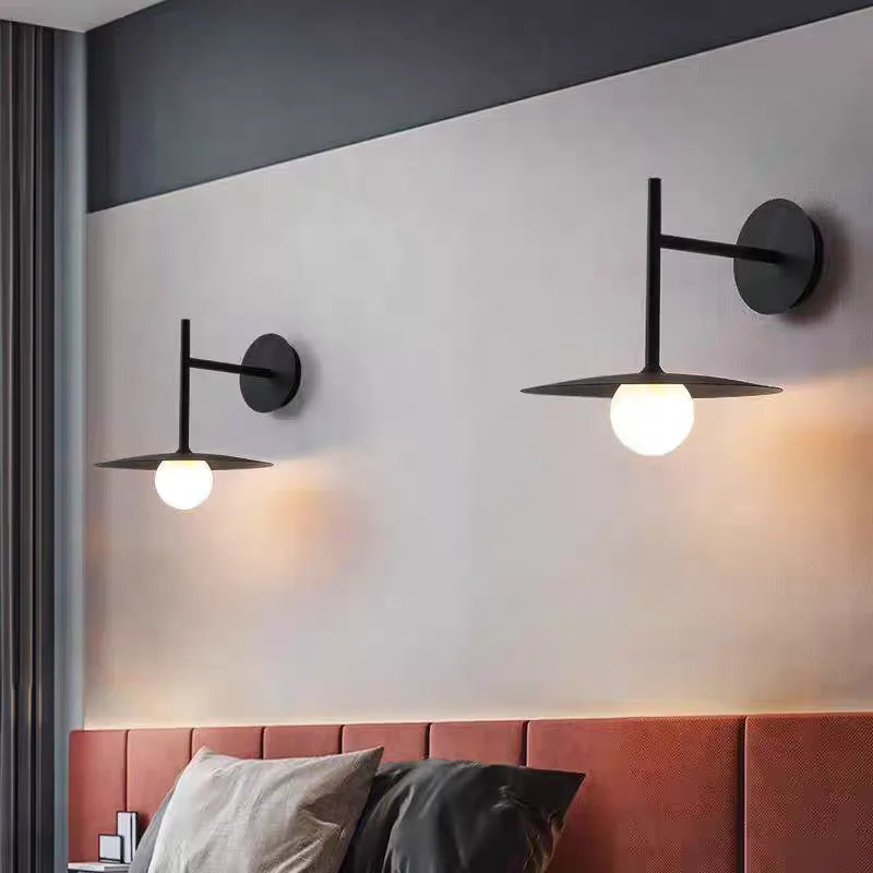Minimalist Wall Light White Glass With Plug For Parlor Bedroom Study Lighting Fixtures G9 Bulb